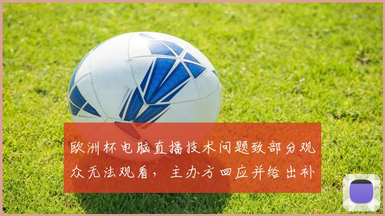 欧洲杯电脑直播技术问题致部分观众无法观看，主办方回应并给出补偿安排